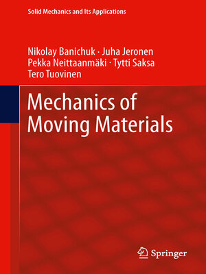 cover image of Mechanics of Moving Materials